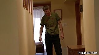 Boyfriend’s old dad tricks teen into cheating sex