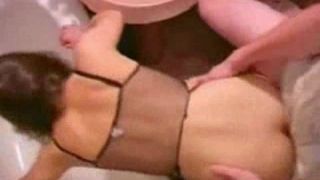 We fucked this horny married slut after the bar